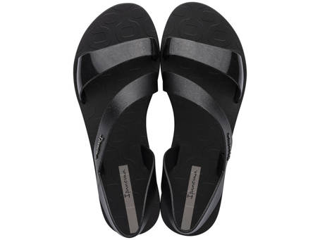 Sandały Ipanema Vibe Sandal Fem AJ078 Black Glitter Black Obuwie